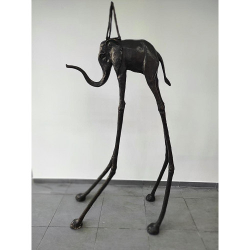 Slon 163 cm bronzová socha