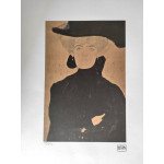 Lady with plumed hat