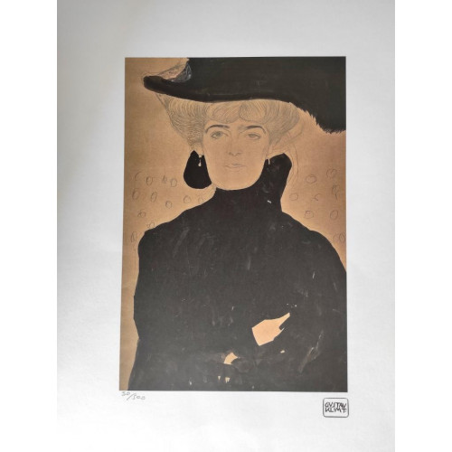 Lady with plumed hat